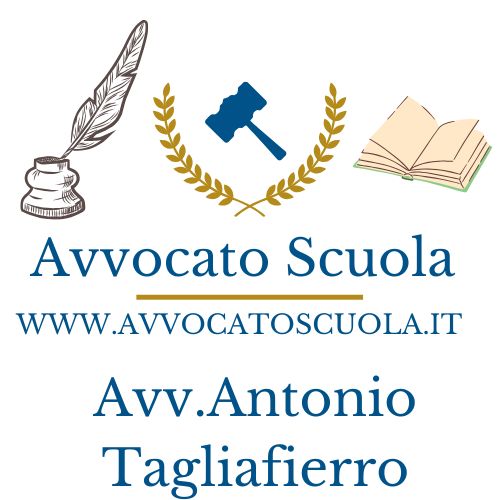 Blu Oro Martelletto Avvocato e Legge Logo